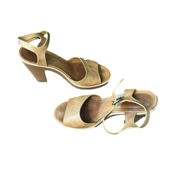 Marc by Marc Jacobs bohemian leather square platform heels - Picture 4 of 5